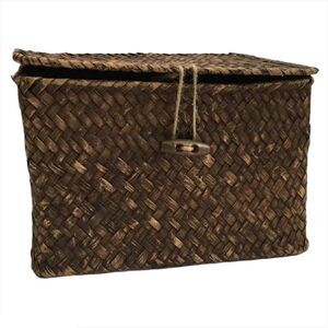 Boho Brown Rattan Box